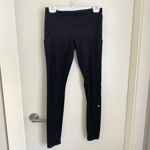 Black long lululemon pants size 4